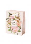 [13661576000] Geschenktüten ''Blumenbouquet - For You' 260x320x120 mm 